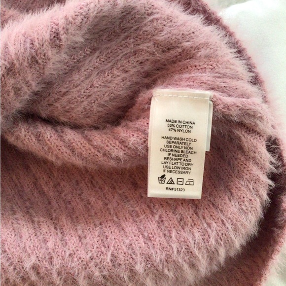 NWT 1.State  pink long sleeve front pockets full zipper cardigan sweater 2x - Picture 5 of 6